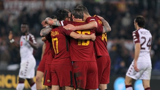 La Roma batte il Toro 3 a 0