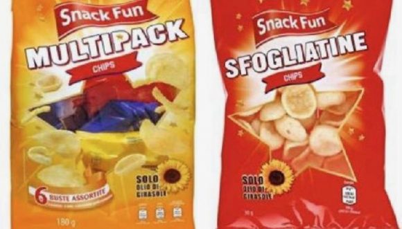 Patatine Multipack e sfogliatine Chips a rischio allergene ritirate dal mercato: marche e lotti