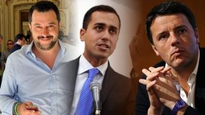 Sondaggi politici elettorali tra Salvini, Di Maio e Renzi