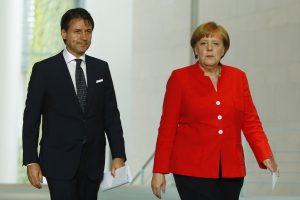 Italian Prime Minister Conte Meets Merkel In Berlin