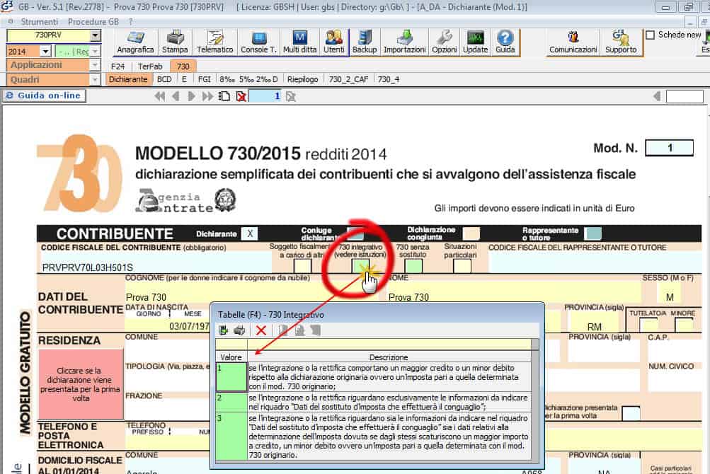 Correzione 730, istruzioni per l'uso i vari modelli, procedure e sanzioni
