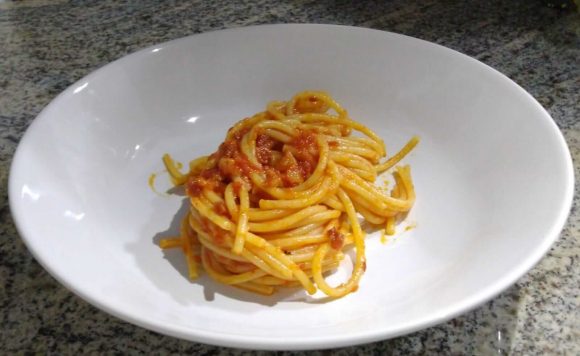  Spaghetti all’amatriciana ricetta originale per 4 persone