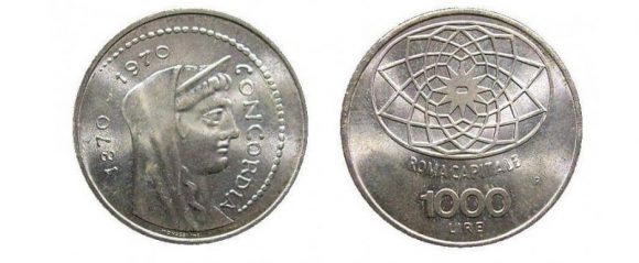 Moneta da 1000 lire in argento Roma Capitale: vale fino a 1000 euro