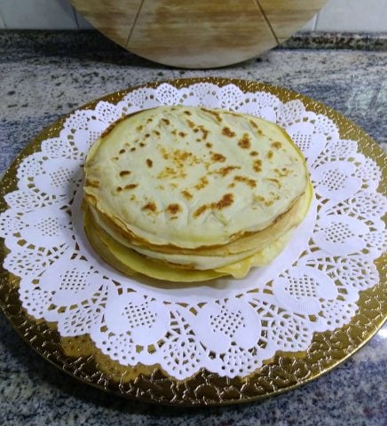 Crepes salate impasto base con farina di grano duro