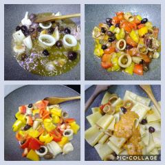 cottura calamaro e olive