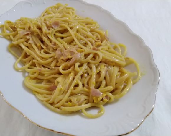 linguine mimosa