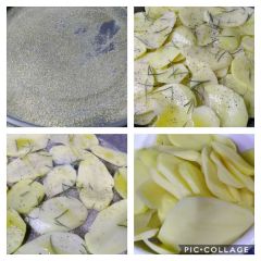 preparazione tortino di patate
