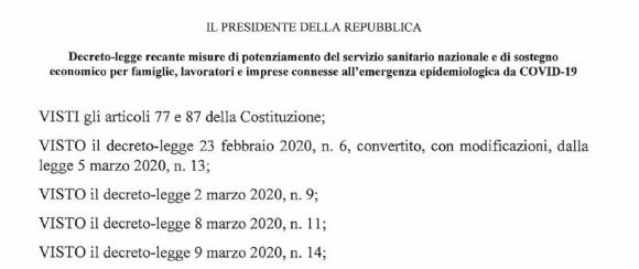 Decreto Cura Italia: ecco le disposizioni in materia di lavoro