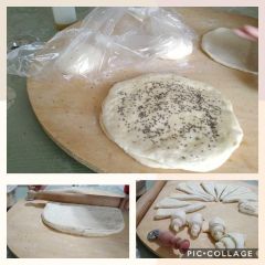 preparazione pane sfogliato