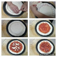 preparazione pizza alla diavola