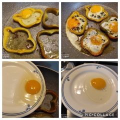 preparazione uovo fritto