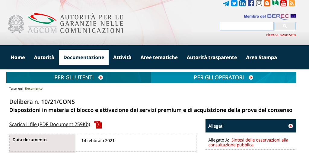 AGCOM blocca i servizi premium non richiesti e a sovrapprezzo sulle SIM: servirà il consenso