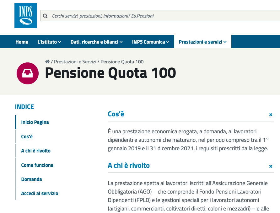 Pensioni anticipate dai 64 anni: dalla Corte dei Conti stop a quota 100, favorevole a un’opzione di riequilibrio