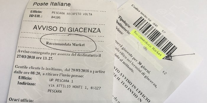 Raccomandata: cos’è l’avviso di giacenza, quali sono i codici e che succede se non si ritira